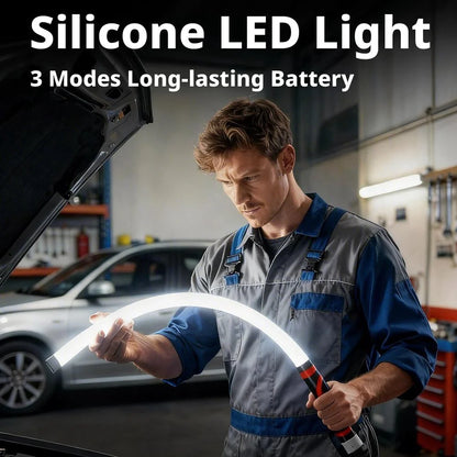 2026 New Flexible LED Work Light, 27" Bendable LED Flashlight Stick, High Lumen Rechargeable Inspection Light with 3 Modes for Mechanics, Car Repair, Engine Bay & Tight Spaces(2Pcs)
